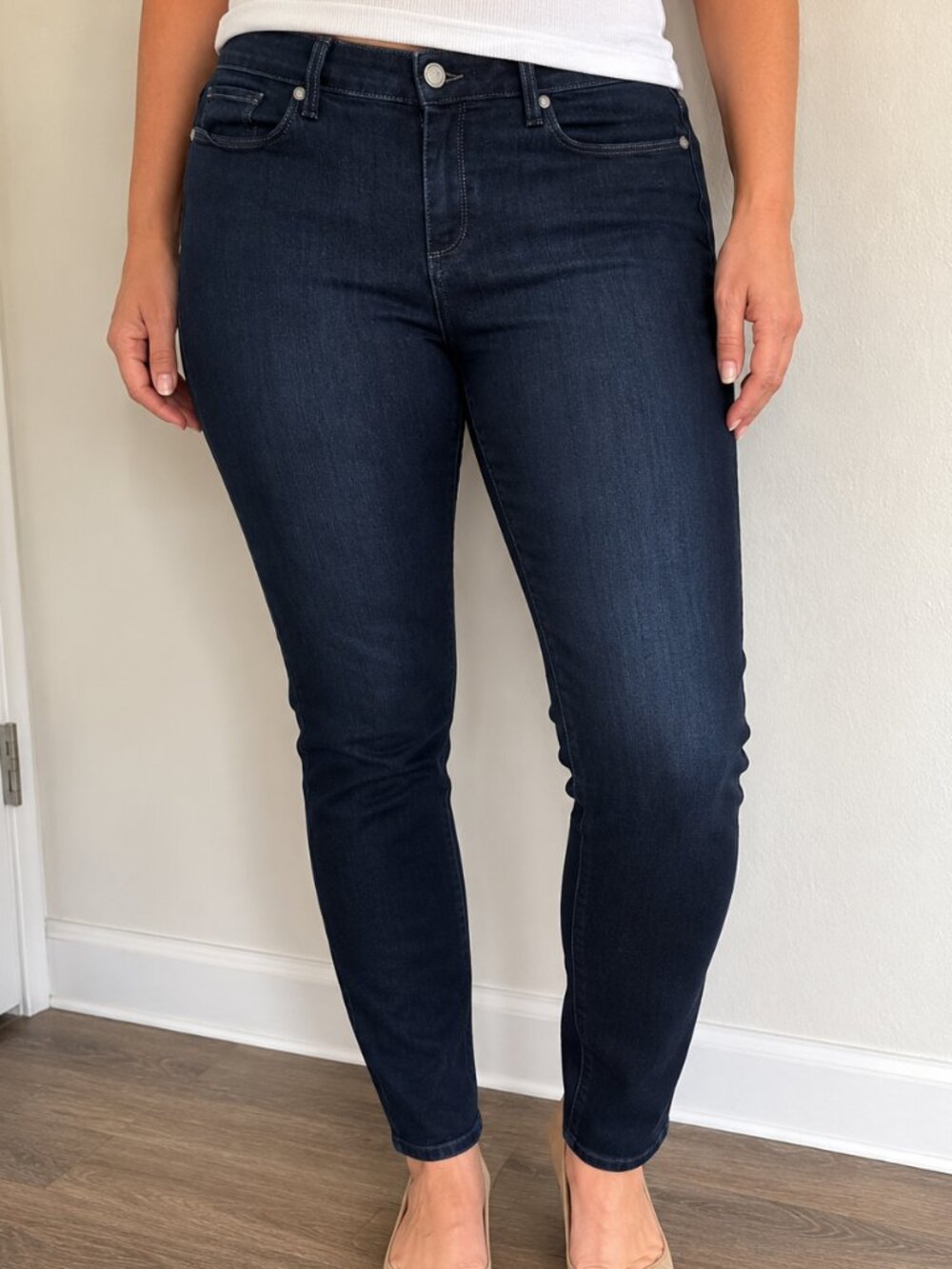 PAIGE Women's Deep Indigo Skinny Jeans